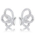 .45 Ct CZ Butterfly Stud Earrings