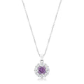 Bella Bridal Pendant in Purple
